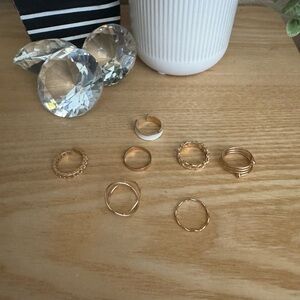 Fashion Gold-Tone Ring Set